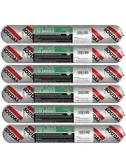 6 x Soudal High Tack Stud Adhesive High Bond Strength Zero Slump 600ml
