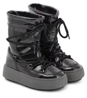 [Moon Boot Kids] Moon Boot Kids Jtrack Tube Junior Glitter snow boots UK 12.5 black