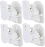 LABRIMP 4Pcs Rotating Speaker Wall Mounts Compact Wall Holder Brackets for Bookshelf Speakers Adjustable Design for Optimal Sound Easy Installation for Home Theater Setup Durable Space