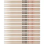 12 Pairs Vic Firth 5B Nylon Tip American Classic Hickory Drumsticks