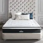 Euro Top Mattress Queen Size Bed Bonell Spring High-Density Foam Medium Firm