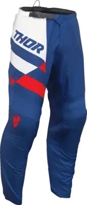 Thor Navy/Red 24 Youth Sector Checker Pants - Navy/Red - 2903-2444