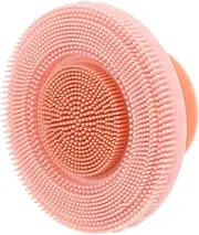 Vaguelly Manual Skin Care Brush Reversible Head Soft Silicone Facial Cleansing Exfoliator