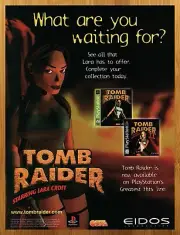 1998 Tomb Raider 1 & 2 PS1 Playstation 1 Print Ad/Poster Lara Croft Game Art 90s