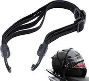 Motorcycle Helmets Rope | Retractable Bungee Cords with 2 Hooks - Strength Retractable Helmets Luggage Elastic Rope Strap for Motorcycle Electromobile