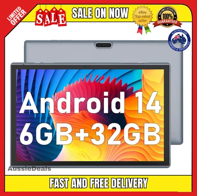 Tablet 10 Inch Android 12 Tablets, 32GB ROM 512GB Expand，6000mah Battery, Quad-C