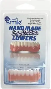 Instant Smile Handmade Bright White Lower Veneer Flexible Teeth