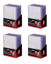 (100) Ultra-Pro Trading Card Toploaders & Sleeves Combo Pack For Sports Cards