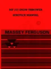 Massey Ferguson MF 227 Snow Thrower Service Manual