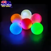 LED Golf Balls Glow In Dark Night Light Up Multi Colour Pack of 6