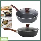 28CM Non-Stick Saucepan Frying Pan Sauce Pan Saute Pot With Glass Lid PFOA Free