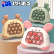 Quick Push Bubble Game Console PopIt Console Puzzle Game Kids Sensory Fidget Toy