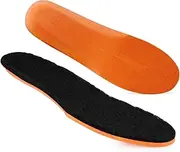 Knixmax Outdoor Lambswool Insoles for Men's Women Soft Comfort Warm Wool Insole with Arch Support Suitable for Boots Cotton Slippers Winter Shoes Black 37