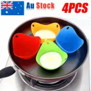 4PCS Silicone Egg Poacher Poaching Pods Pan Poached Cups Mould Kitchen Cookare6J
