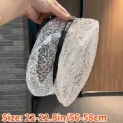 1PC Women Mesh Sequin Beret Hat Beanie French Cap Sheer Summer Lace Fashion