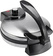 Electric Roti Maker, 12 Inch Automatic Tortilla Machine, with Indicator Lights, Adjustable Temperature, Double-Sided Heating, Electric Tortilla for Quesadilla, Cooker