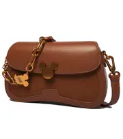 Disney Mickey Shoulder Handbag - Brown