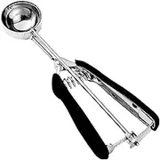 Medium Cookie Scoop, 18/8 Stainless Steel Cookie Dough Scoop with Trigger, Easy Grip Ice Cream Scoop with Soft Silicone Handle, Applicable to Muffin, Meatball(45MM)