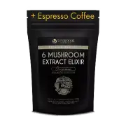 Espresso Coffee 7 Mushroom Elixir 100g - Chaga, Reishi, Cordyceps, + More