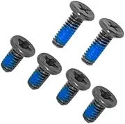 1Set 6PCS 2 Long and 4 Short Black Lower Bottom Base Cover Case Screws Replacement for HP Spectre x360 13-AP