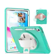 Tablet Case with 360�� Kickstand/Hand Strap Shockproof-MintGreen