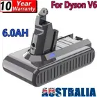 21.6V 6000mAh for Dyson V6 Battery Animal Absolute SV03 SV04 SV06 SV09 DC61 DC62