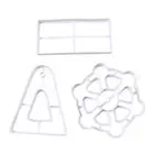 3Pcs Cookie Cutter Mold for Creative Biscuit Cookie Cutter Fondant Cake Decor Mo