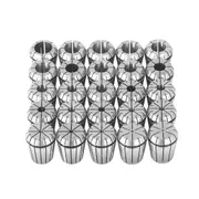 25 pcs ER32 Collet Set, 1/16''-13/16'', ER32 Spring Collet Chuck Set, 0.0006"/15 μm TIR Lathe Chuck Tool with 25 Labeled Storage Boxes, for CNC Engraving Machine Milling Lathe Tool Drill