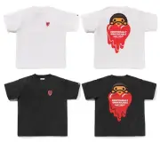 A BATHING APE Men's BAPE x EU ( EMOTIONALY UNAVAILABLE ) BABY MILO TEE