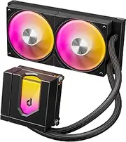 upHere E240KC ARGB CPU Liquid Cooler, 240mm AIO Cooler, All-in-One Water Cooling System, U3KC PWM Fan, Magnetic Pump Cover, TDP 280W, Intel LGA 1851/1700/2011 & AMD AM4/AM5 - Black