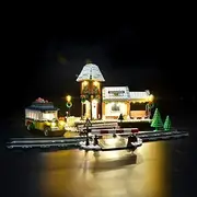 [BRIKSMAX] Led Lighting Kit for Winter Village Station - Compatible with Lego 10259 Building Blocks Model- Not Include The Lego Set