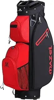MAZEL Golf Cart Bag with 7-Way Full Length Dividers Top and 9 Pockets,Lightweight Golf Club Bag for Men & Women