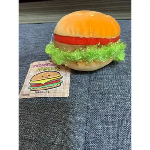 TUN SHINE 8cm 美味漢堡小吊飾 8CM漢堡 漢堡吊飾 漢堡 漢堡娃娃 食物 超柔軟漢堡