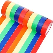 Cholemy Lab Labeling Tape Variety Pack 500 Inch Long x 3/4 Inch Width Laboratory Labeling Tape 5 Assorted Color Tape for Color Coding and Marking, Removable and Water Resistant(10 Rolls)