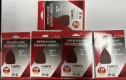 25 SHEETS 3.5" X 5" MOUSE HOOK & LOOP SANDING SHEETS 150 GRIT