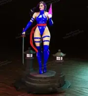 Psylocke 1/8 25cm 3D print figure Model Kit Unpainted Unassembled GK