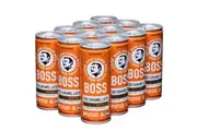 Suntory Boss Coffee Drink Iced Caramel Latte 237mL 12 Cans Bulk Pack Carton