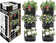 Directly2U Wall Mounted Vertical Garden Kit Home Planter Herbs Flowers 6 Hanging Plant Pots, Easy to Install and Perfect for Homes and Workspace Including Wall Panel Hanging, Eco-Friendly