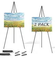(2) Easel Stand for Display, Aredy 63" Portable Painting Easel, Lightweight NEW