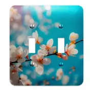 Metal Decorative Light Switch Plate Cover - Almond Branches Against Blue Sky ...