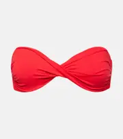[Melissa Odabash] Melissa Odabash Martinique bandeau bikini top AU 14 red