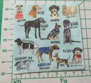 Two Decorative Luncheon Napkins for Decoupage "Hot Dogs" blue background