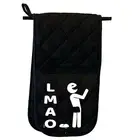 Lmao - Novelty Gift Double Mitt Oven Gloves Double Kitchen Chef BBQ Mitts
