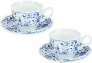 Snoopy Tea Cup And Saucer ese Pattern Set Peanuts New