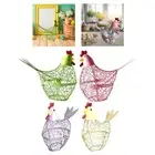 Chicken Wire Egg Basket Fruits Rack Compact Rustic Countertop Organization