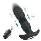 Telescopic Prostate Massager Anal Vibrator Dildo Butt Plug Vibrator Wireless