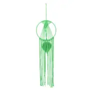 Macrame Dream Catchers, Light Green Handmade Leaf Design Cotton Dream Catcher