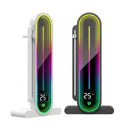 COOLMOON GH3Pro Temperature Display Magnetic Graphic Card Holder Support 5V ARGB Sync Vertical GPU Holder Aluminum Alloy