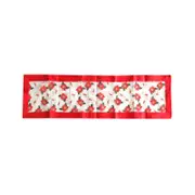 White Holly Sheer Organza Glitter Table Runner 40 x 138 cm White