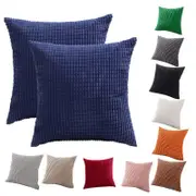 45X45 Plain Solid Colour Cushion Cover Decorative Pillow Case Home Multicoloured